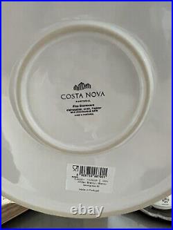 Costa Nova Rosa Plates and Bowls Dinner Set